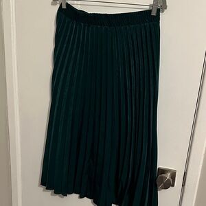 Max Studio Dark Green A-Line Skirt
